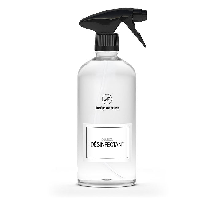 Flacon en plastique rechargeable pour la dilution du Désinfectant Body Nature