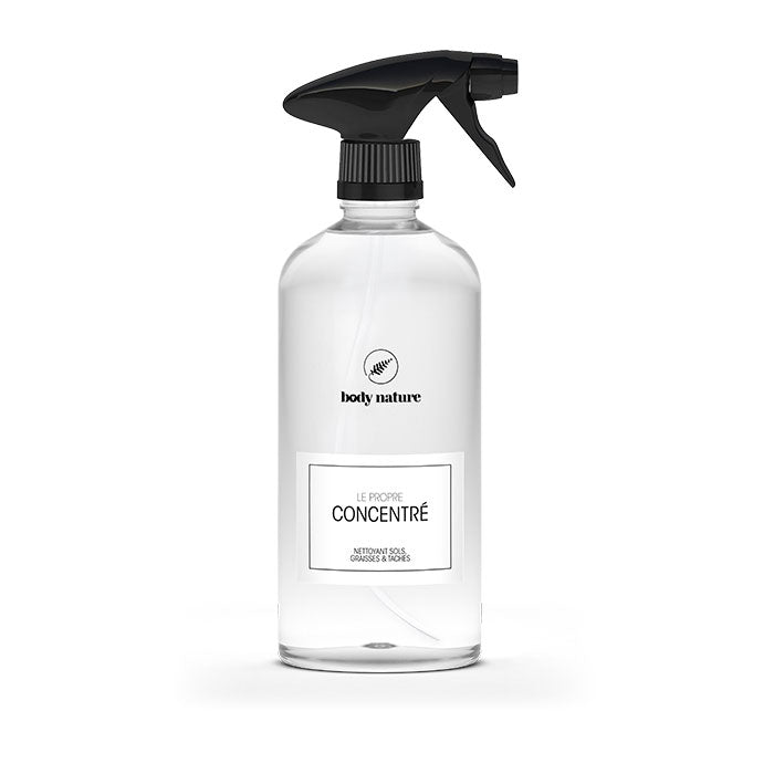 Flacon en plastique rechargeable pour la dilution "Concentré" du Propre