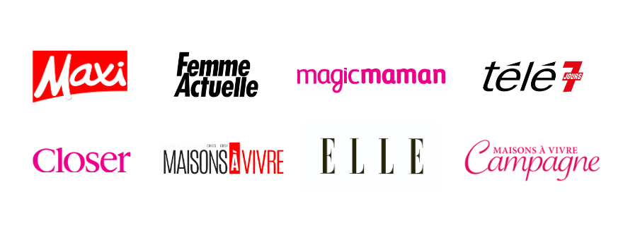 Logos des magazines qui parlent de Body Nature