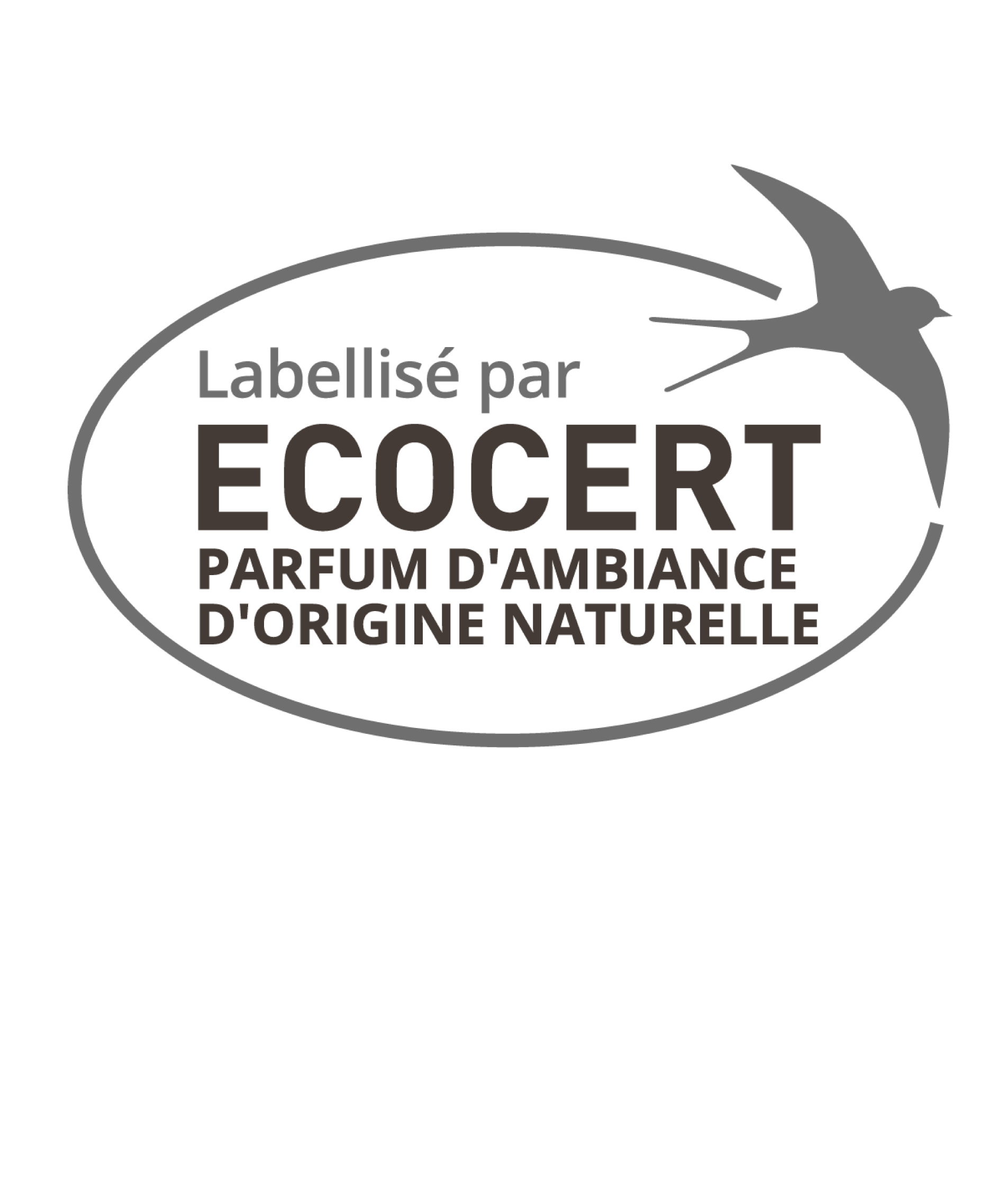 Logo ecocert pour les parfums d'ambiance d'origine naturelle