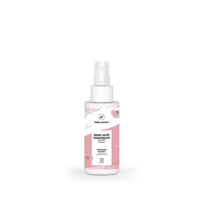 Flacon de la brume lactée ressouçante en format 50ml. Produit exclusif.