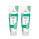 Deux tubes de dentifrice à la menthe verte et menthol