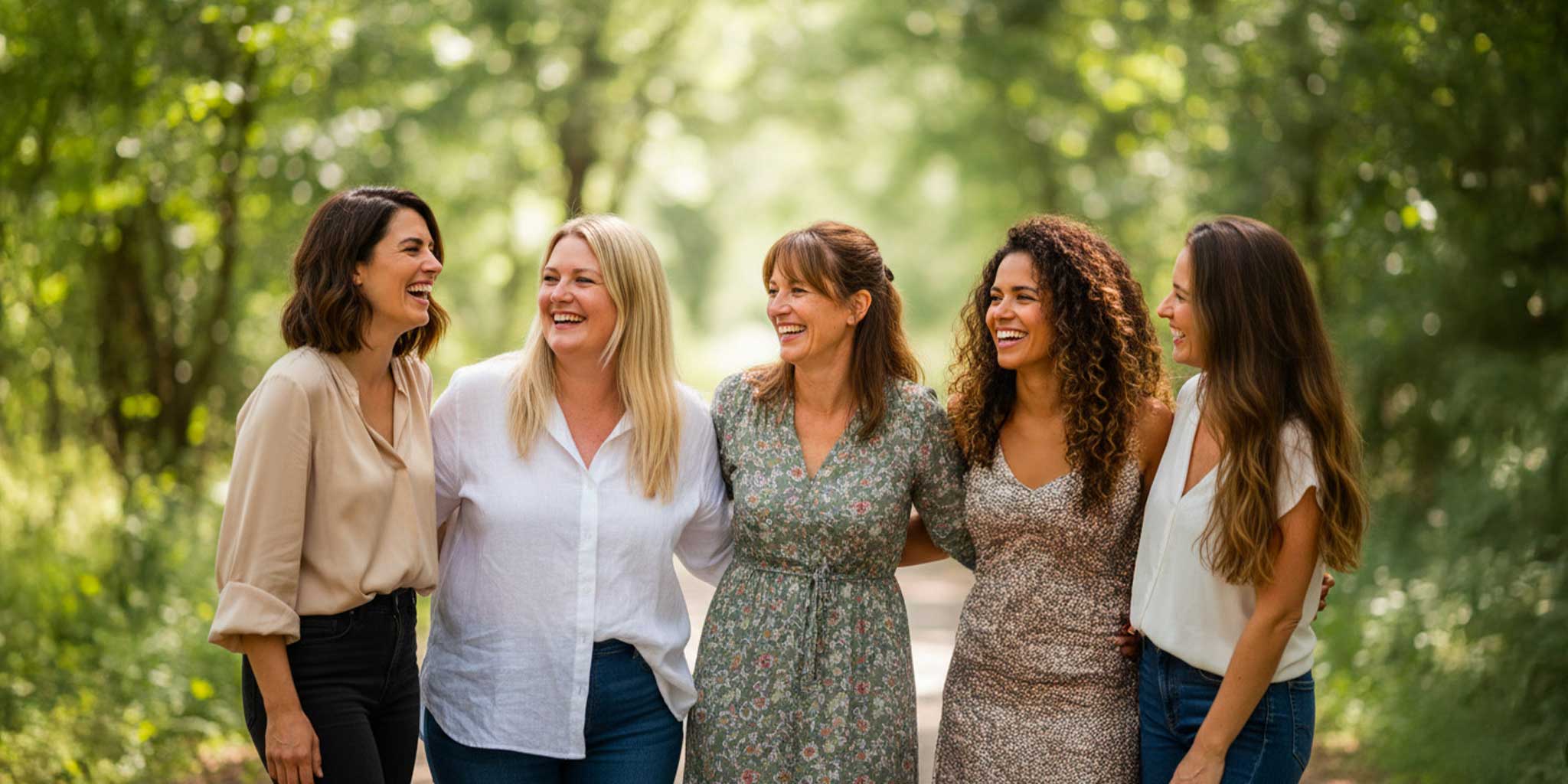 5 femmes rigolent