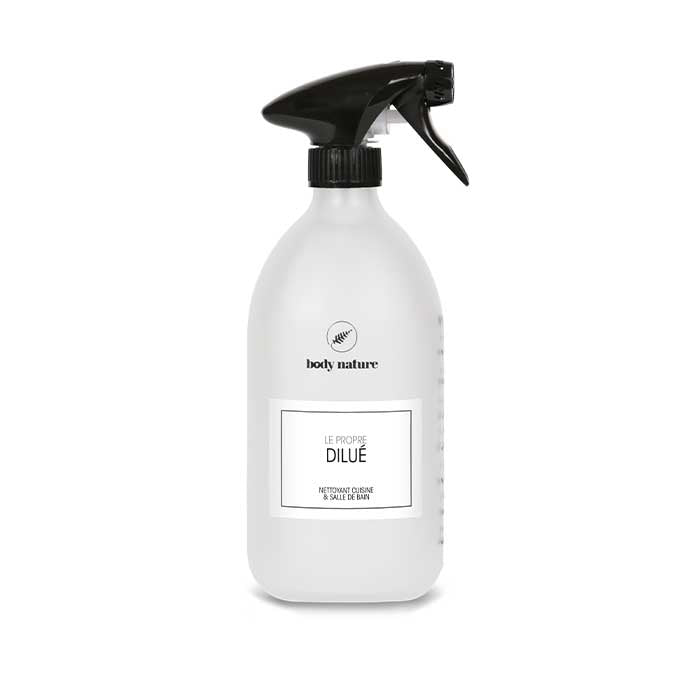 Flacon en verre rechargeable pour la dilution "Dilué" du Propre