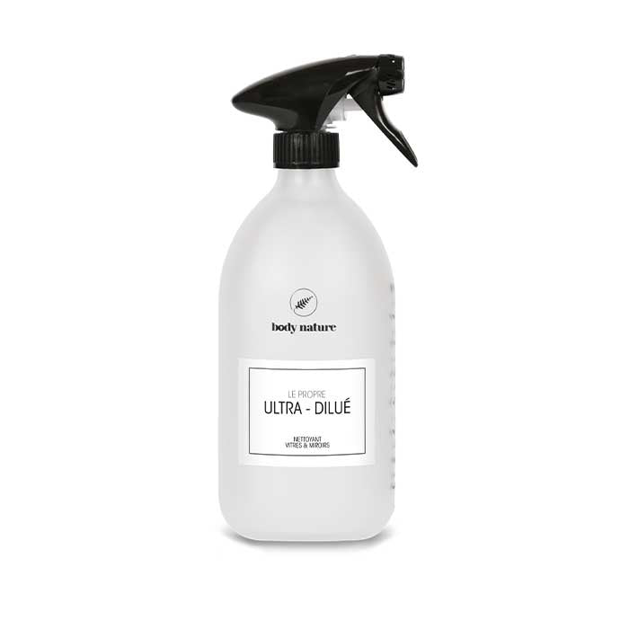 Flacon en verre rechargeable pour la dilution "Ultra-dilué" du Propre