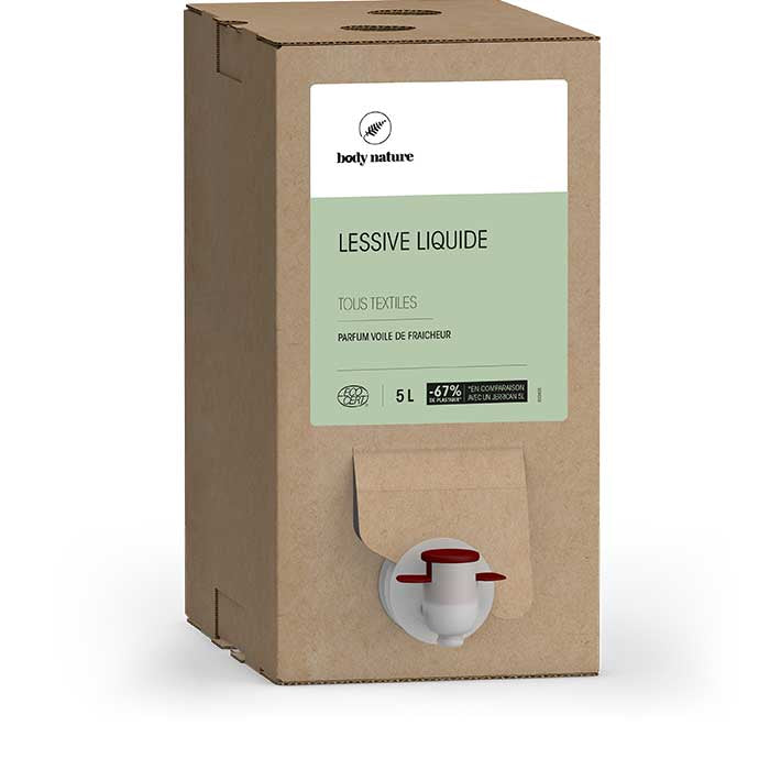 Bib de la Lessive liquide en 5L. Senteur Voile de fraicheur.