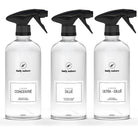 Lot de 3 flacons en plastique pour les 3 différentes dilutions du Propre (nettoyant multi-usage concentré)