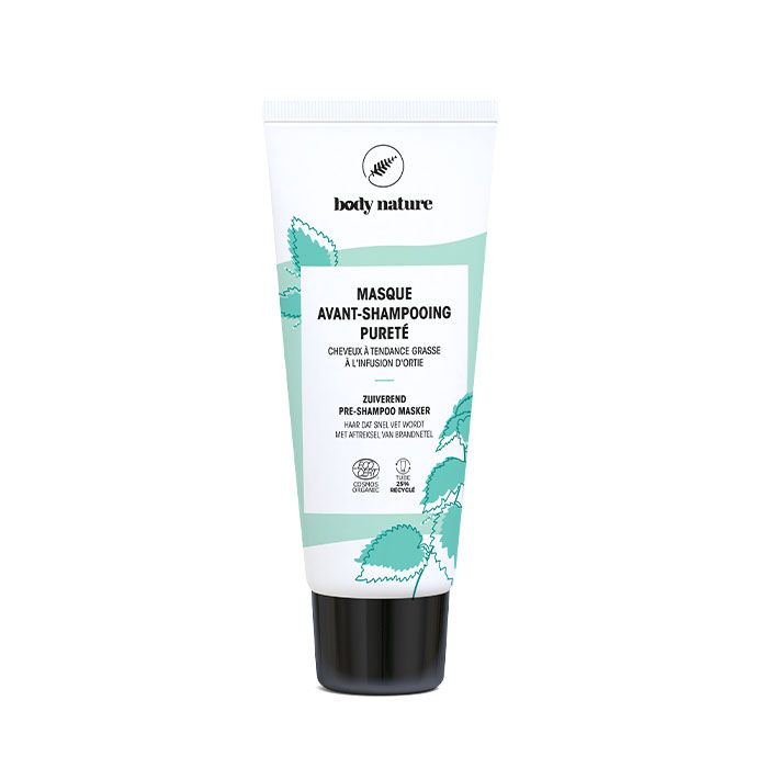 Tube du masque avant-shampooing pour cheveux à tendance grasse