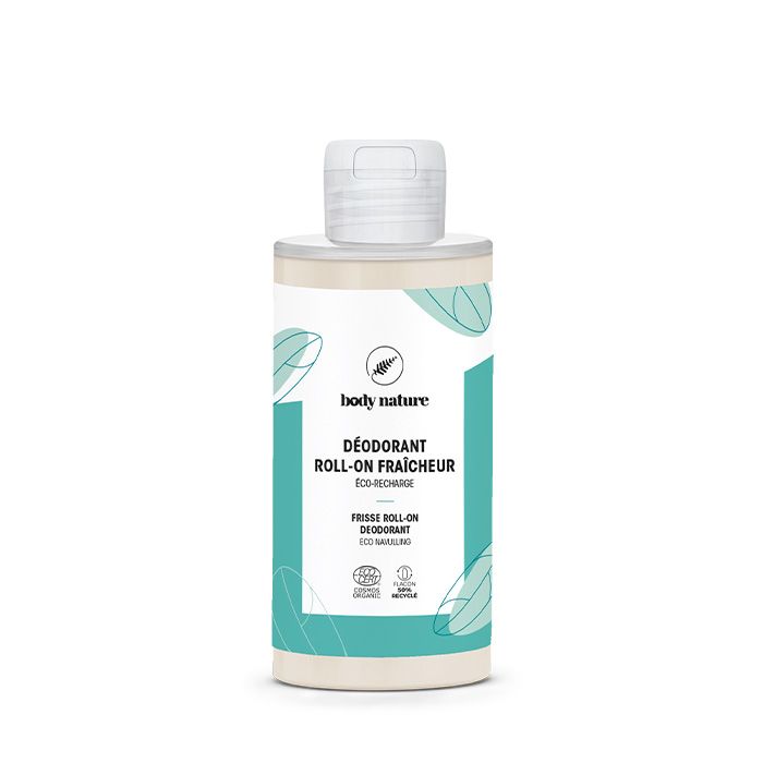 Recharge du déodorant roll-on frâicheur. Déodorant anti-tâches blanches