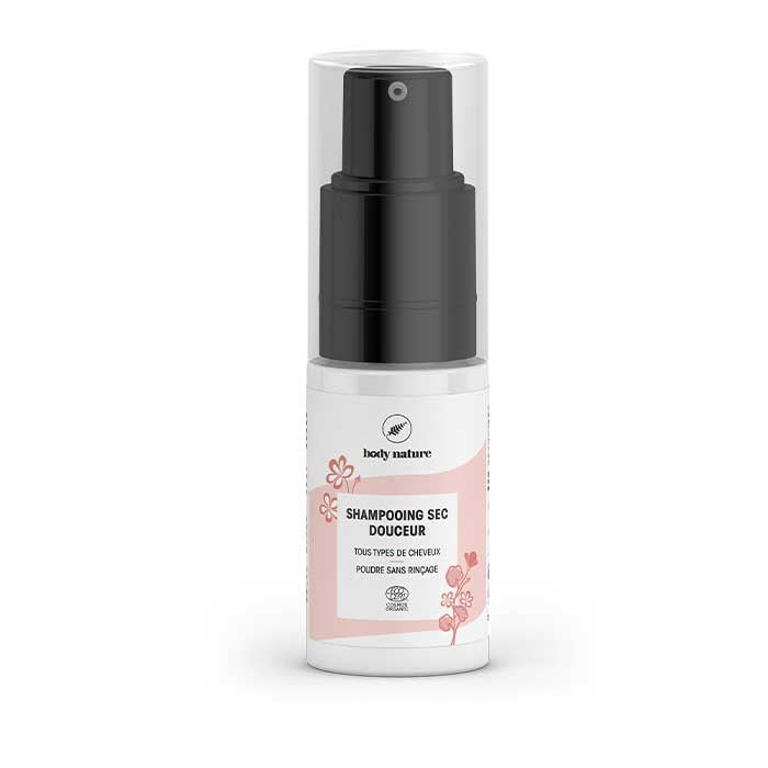 Petit flacon spray du Shampooing sec douceur pour tous types de cheveux